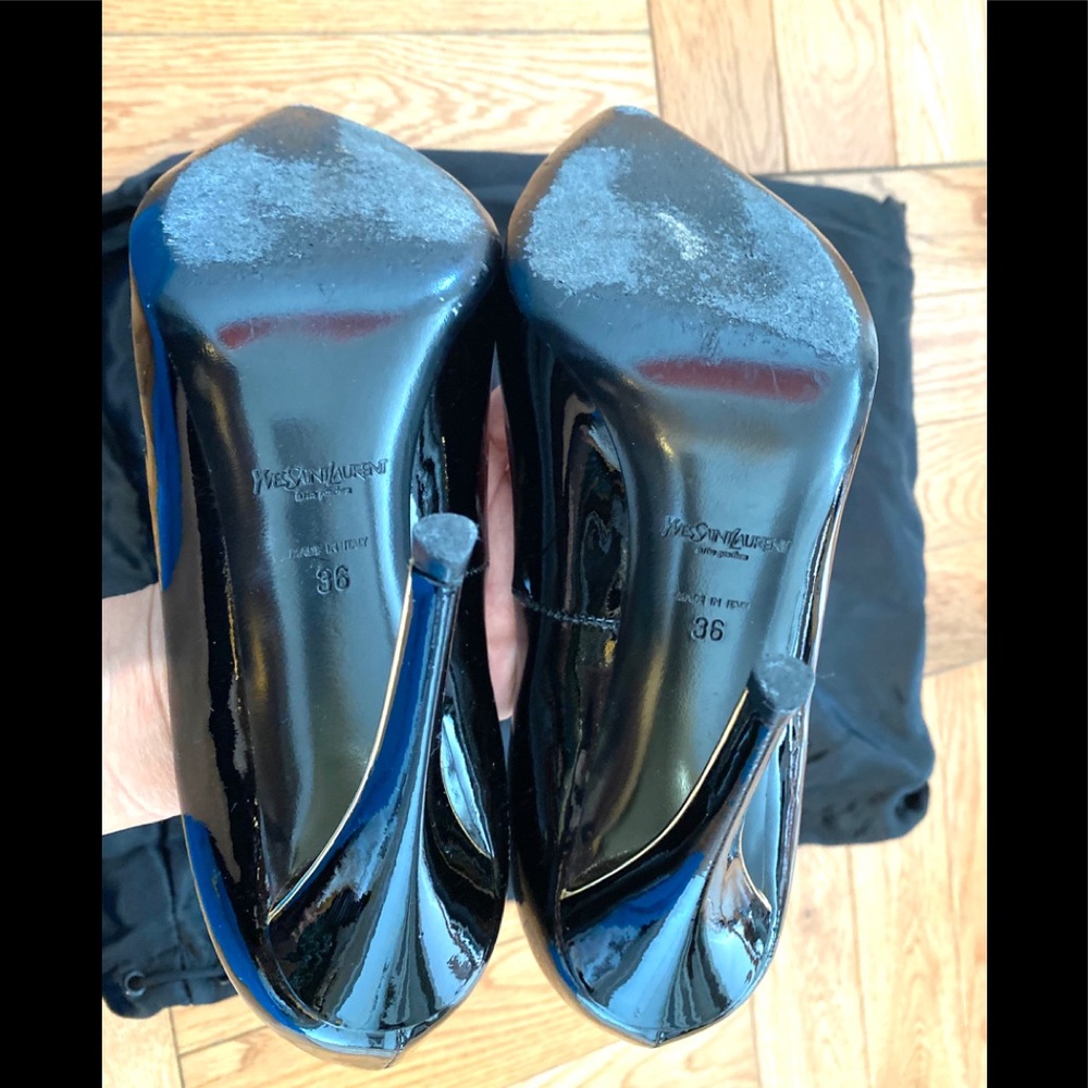 ❌SOLD❌ SAINT LAURENT calfskin Clara patent pumps - Picture 12 of 12